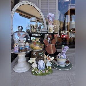 SOLD Set of Wooden Bunny Coasters